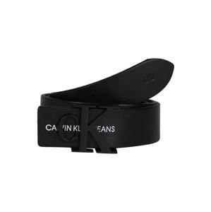 Calvin Klein Opasky 'J 3cm MONOGRAM BELT'  čierna