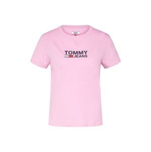 Tommy Jeans Tričko  námornícka modrá / ružová
