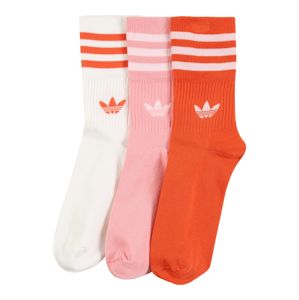 ADIDAS ORIGINALS Socken 'MID CUT CRW SCK'  červené / biela / ružová