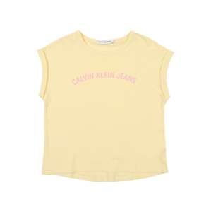 Calvin Klein Jeans Top  citrónová / ružová