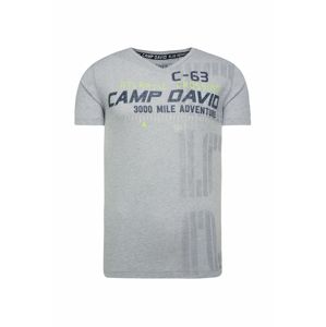 CAMP DAVID Tričko  sivá