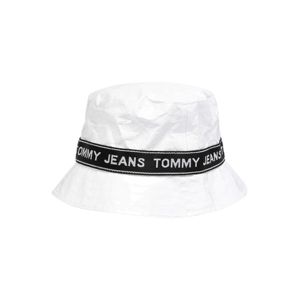 Tommy Jeans Klobúk  biela / čierna