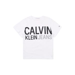 Calvin Klein Jeans Tričko 'STAMP LOGO SS T-SHIR'  biela